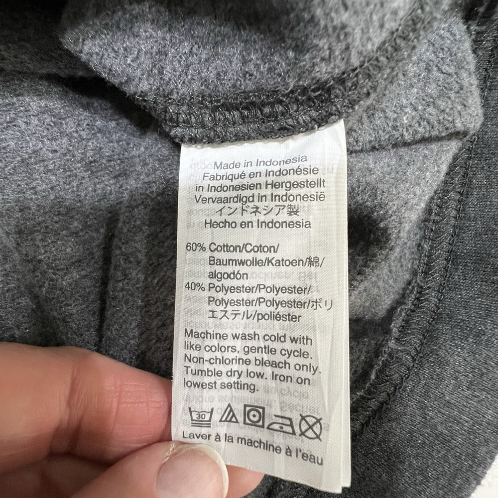 J Crew Authentic Fleece Men's Dark Gray Henley 1/4 Button Mock Neck‎ Size XL - Picture 9 of 10